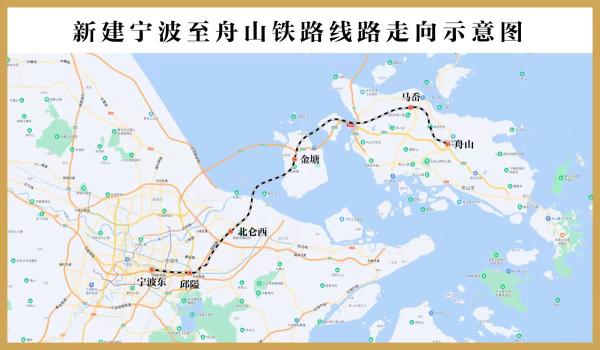 甬舟铁路最新路线图详解